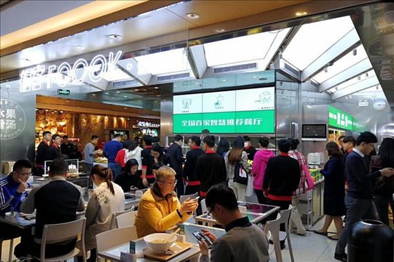 圖為深圳福客智慧餐廳一瞥。（圖源：互聯網）