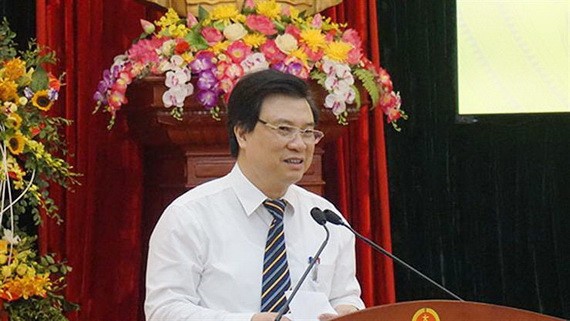 教育與培訓部副部長阮友渡在2019年畢生學習週響應儀式上致詞。（圖源：黎登）