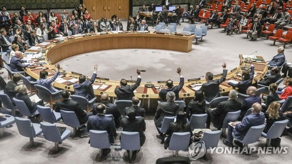 聯合國安理會。（圖源：韓聯社）