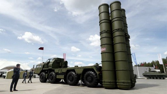 俄製S-400防空導彈系統。（圖源：EPA）