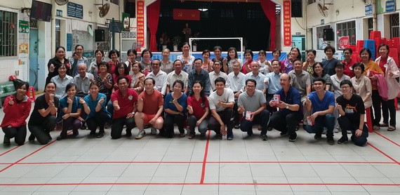 各華文中心老師在慶祝教師節活動上合照。