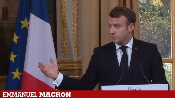 法國總統馬克龍。（圖源：France 24））