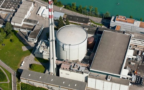圖為瑞士米勒貝格核電廠一瞥。（圖源：SDA）