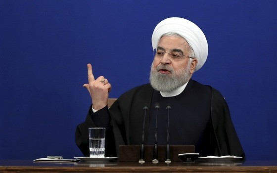 伊朗總統魯哈尼重申伊朗絕不會在極限施壓下與美國談判。（圖源：AP）