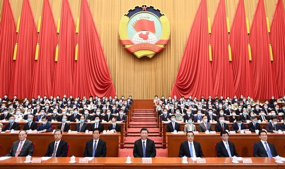5月27日，中國人民政治協商會議第十三屆全國委員會第三次會議在北京閉幕。（圖源：新華社）