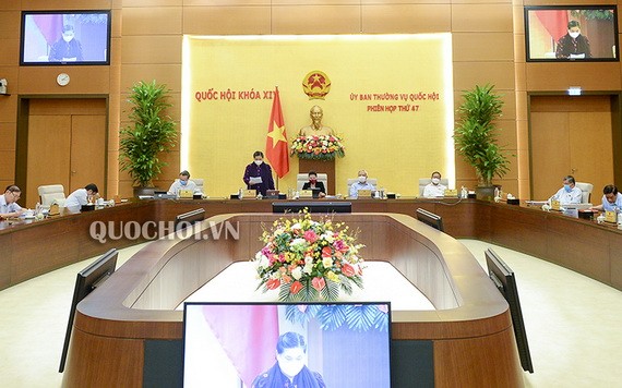 國會常務委員會第四十七次會議現場。（圖源：Quochoi.vn）