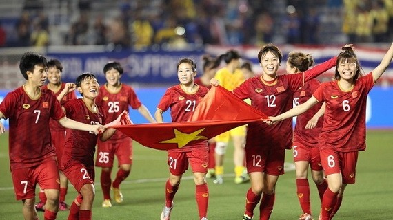 越南國家女子足球隊。（圖源：互聯網）