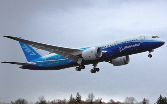 當地時間28日，美國飛機製造商波音公司稱，因在一些波音787遠端客機機身連接處發現存在製造缺陷，必須停飛8架波音787客機，以進行檢查和修復。（示意圖源：互聯網）
