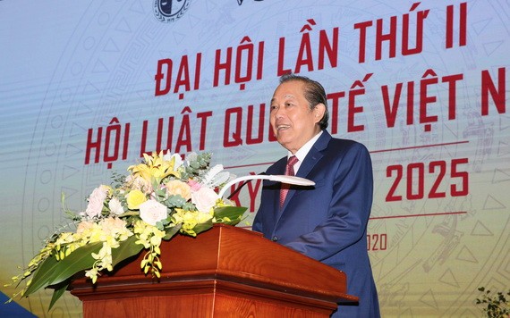 政府常務副總理張和平在大會上發表講話。（圖源：黎山）