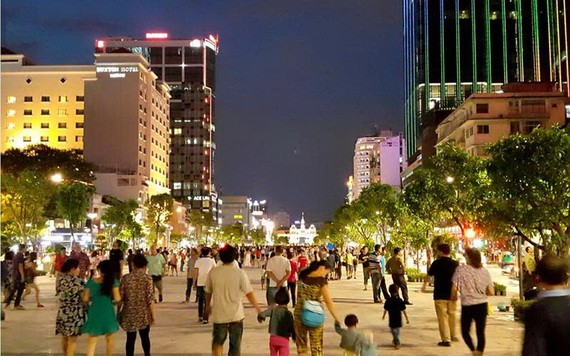 圖為阮惠步行街一瞥。（圖源：垂楊）