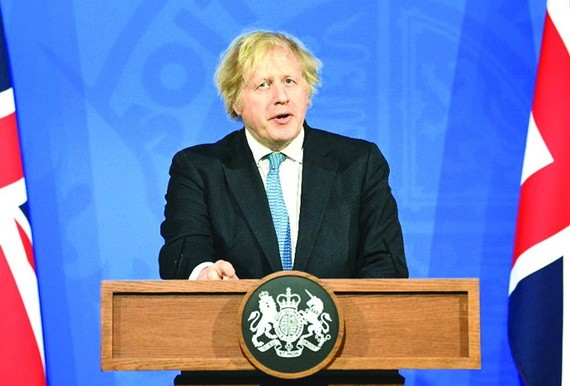 英首相約翰遜向G7成員國提出開會討論阿富汗局勢。（圖源：互聯網）