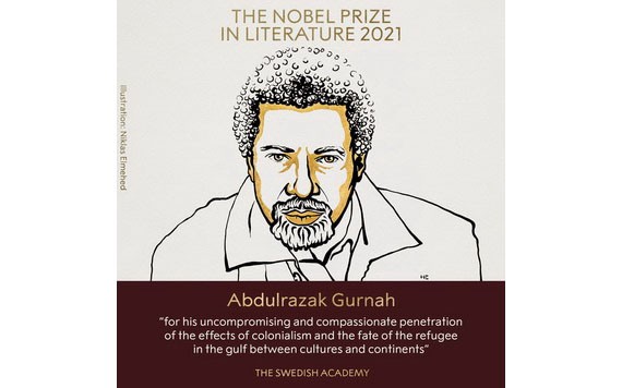 阿布拉扎克‧古納奪得諾貝爾文學獎。（圖源：互聯網）