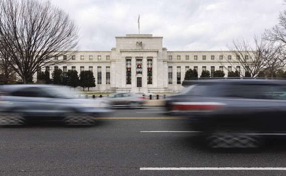 這是12月15日在美國華盛頓拍攝的美國聯邦儲備委員會大樓。（圖：新華社）
