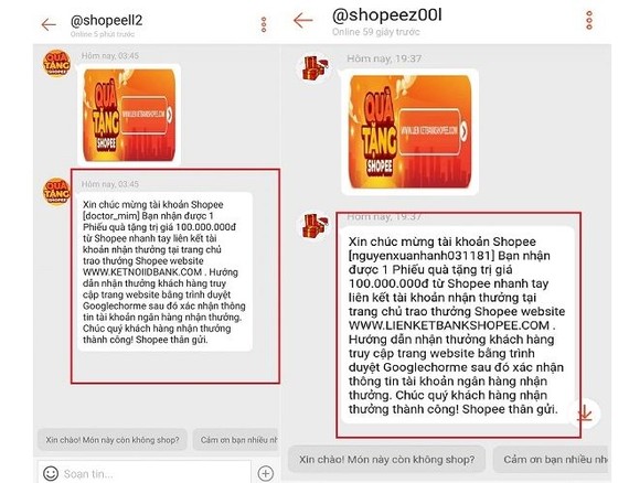 冒充Shopee人員並使用社交網建議受害者參加在線經營活動的合作夥伴等詐騙短訊。（圖：垂楊）