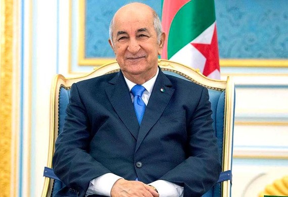 阿爾及利亞民主人民共和國總統馬吉德‧塔布納。（圖：AFP）