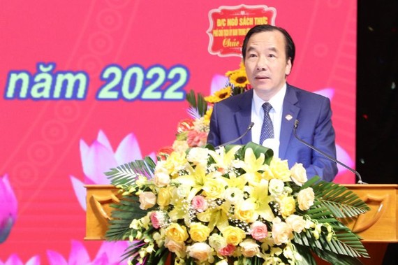 越南祖國陣線委員會副主席吳策實出席聚會並發言。（圖：北江報）