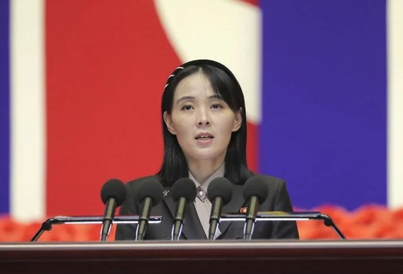 朝鮮國務委員會委員長金正恩的胞妹、勞動黨中央委員會副部長金與正。（圖：AP）