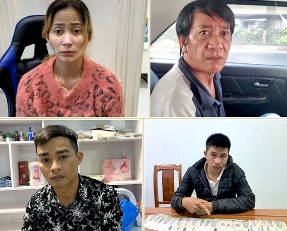 被捕的四名涉案嫌犯。（圖：人民公安報）