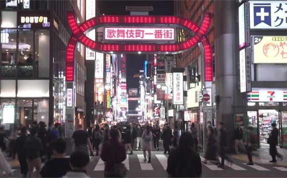 日本東京街頭夜景。（圖：互聯網）