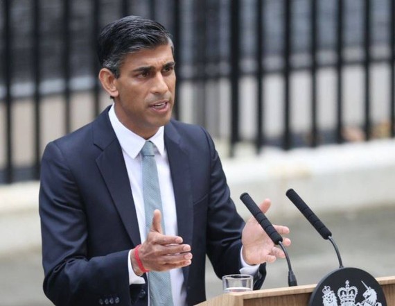 英国首相苏纳克。（图：新华社）