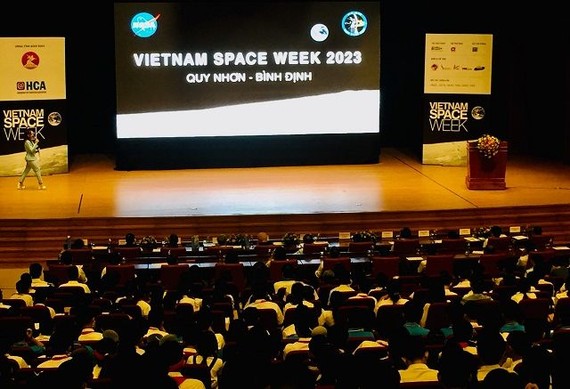 2023年“越南NASA周”交流会现场一景。（图：曰显）