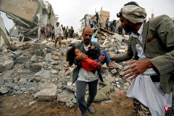 许多儿童在也门冲突中无辜受害。（圖源：互聯網）