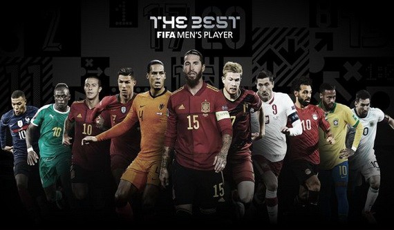 國際足聯公佈了年度最佳候選名單。