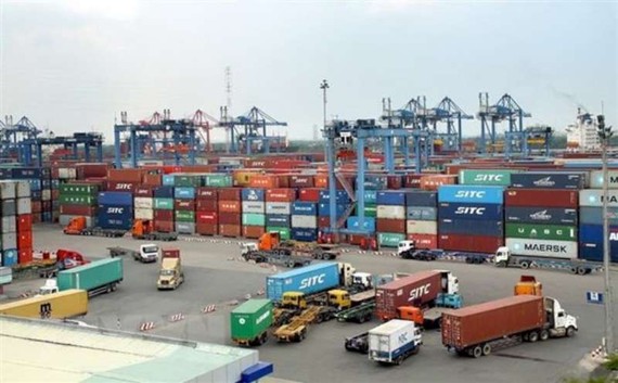 商品從西貢港出口到香港。 