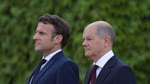 法国总统马克龙和德国总理朔尔茨。