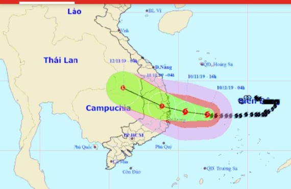 6號颱風逼近廣義省和慶和省