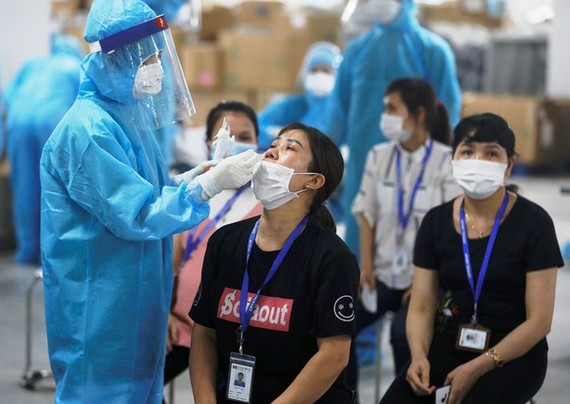 為北江省的工人採樣。