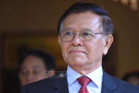 Campuchia: Ông Kem Sokha bị xét xử tội phản quốc  Ông Kem Sokha tại Phnom Penh, Campuchia ngày 11-11-2019. Ảnh: AFP/TTXVN