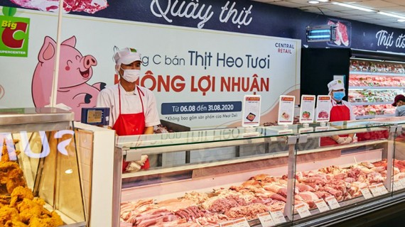 Hệ thống Big C và GO! bán thịt heo tươi không lợi nhuận Chương trình bán thịt heo tươi không lợi nhuận