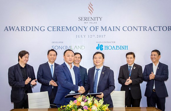 Tập đoàn Xây dựng Hòa Bình là nhà thầu chính cho dự án Serenity Sky Villas ảnh 1