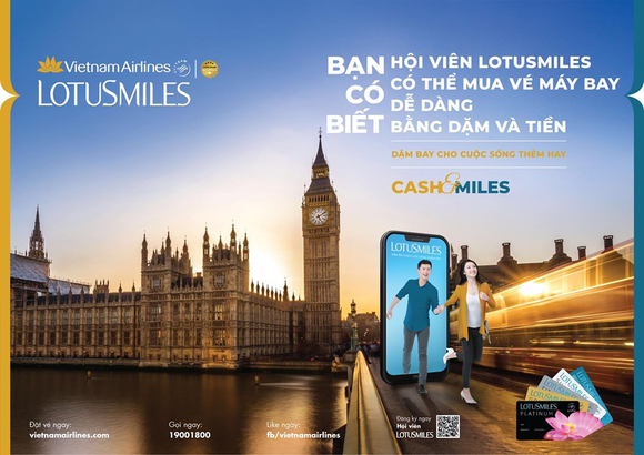 Thêm nhiều ưu đãi cho hội viên Bông Sen Vàng của Vietnam Airlines ảnh 1