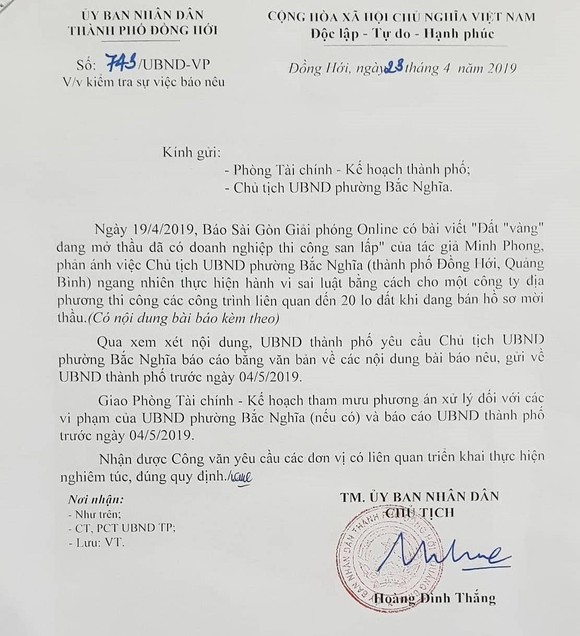 Vụ đất "vàng" đang mở thầu đã có doanh nghiệp thi công san lấp: Yêu cầu báo cáo và xử lý nghiêm ảnh 1