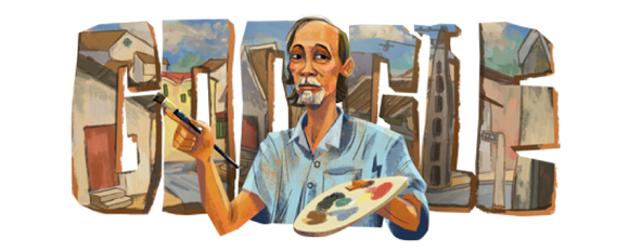 Google Doodle vinh danh “danh họa phố cổ” Bùi Xuân Phái ảnh 1
