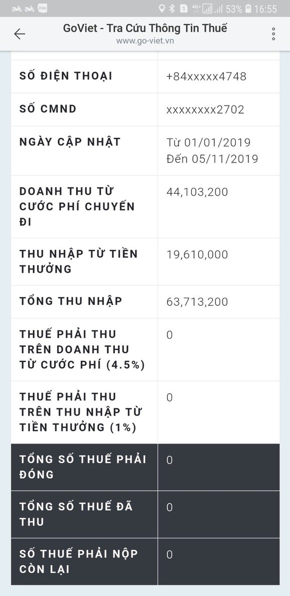 GoViet triển khai Cổng thông tin điện tử tra cứu thu nhập dành cho đối tác tài xế ảnh 3