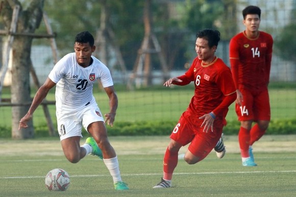 U22 Việt Nam hòa U22 Myanmar trước khi di chuyển vào TPHCM ảnh 1