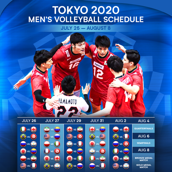 Môn bóng chuyền Olympic Tokyo 2020 khai mạc vào ngày 25-7 ảnh 2