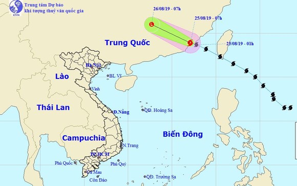 Bão Bailu đổ bộ vào Trung Quốc suy yếu thành vùng áp thấp, Trung bộ nắng trở lại ảnh 1