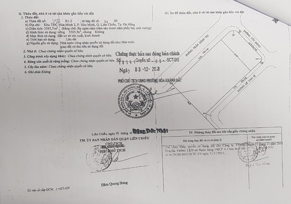 Đà Nẵng cảnh báo người dân về thông tin rao bán đất sản xuất sản xuất, kinh doanh thành đất ở ảnh 2