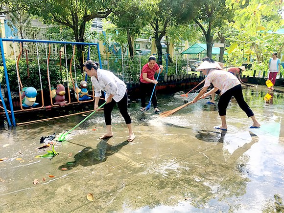 TPHCM: Các trường khắc phục hậu quả sau bão số 9 ảnh 1