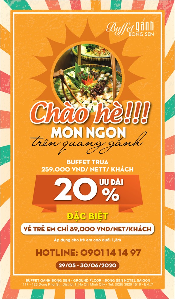 Buffet Gánh Bông Sen khuyến mại đặc biệt - Chào mừng ngày báo chí cách mạng Việt Nam ảnh 1