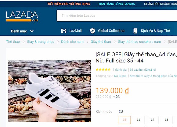 Hàng giả, hàng nhái tràn ngập chợ online ảnh 1