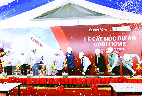 Cất nóc dự án Trung tâm thương mại Cobi Home ảnh 2