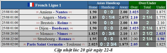 Lịch thi đấu giải Liga, Bundesliga, Serie A và Ligue 1 ngày 24-8 (Mới cập nhật) ảnh 12