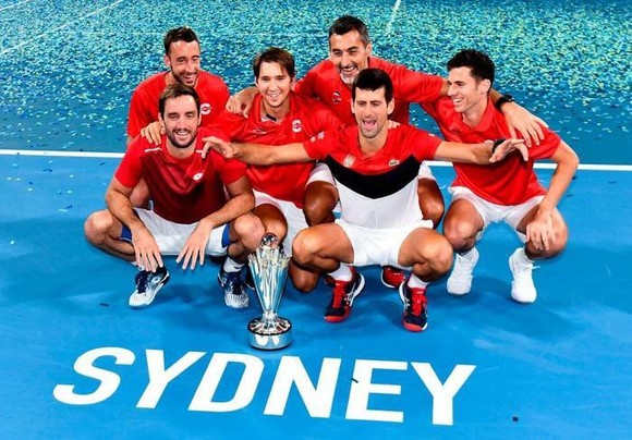 ATP Cup: Thắng 19 ván liên tiếp trên sân cứng trước tay vợt sở hữu 19 Grand Slam, Djokovic lên ngôi ảnh 2