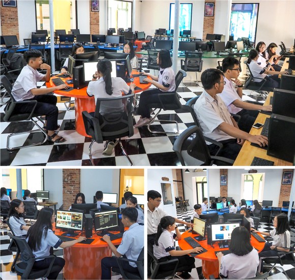 Đến thăm thư viện “5 sao” Trường THPT chuyên Trần Đại Nghĩa ảnh 10