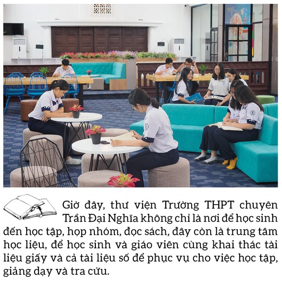 Đến thăm thư viện “5 sao” Trường THPT chuyên Trần Đại Nghĩa ảnh 4